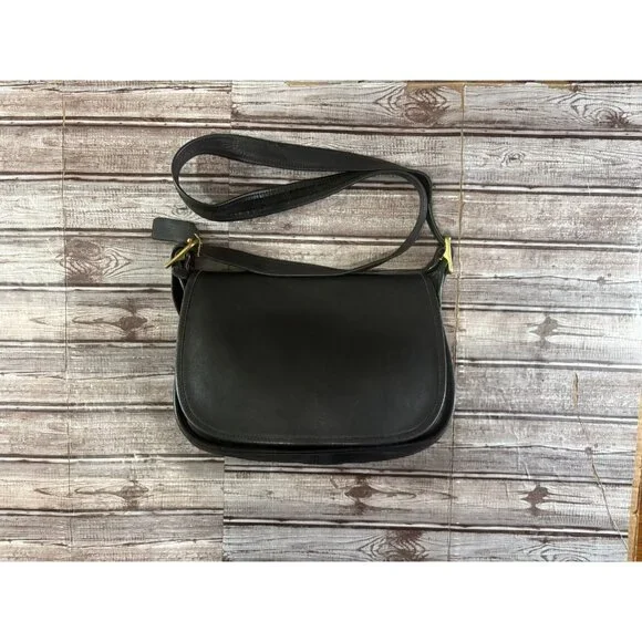 COACH Leather Patricia's Legacy Saddle Flap Messenger Crossbody Bag 9951 Vintage